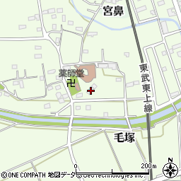 埼玉県東松山市毛塚754周辺の地図