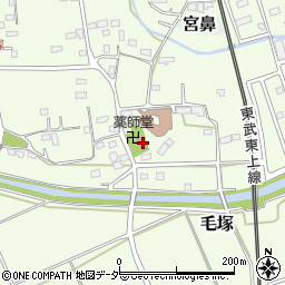 毛塚公会堂周辺の地図