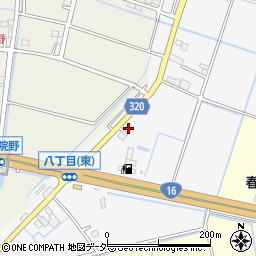 埼玉県春日部市八丁目1180周辺の地図