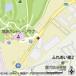 筑波ゴルフ場周辺の地図