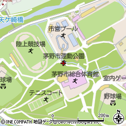 茅野市運動公園周辺の地図