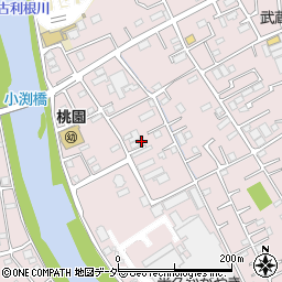 埼玉県春日部市小渕1256周辺の地図