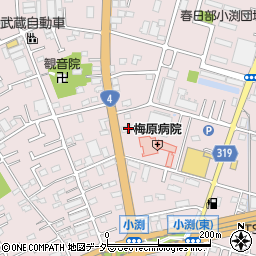 埼玉県春日部市小渕1174周辺の地図