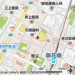 埼玉県秩父市東町周辺の地図