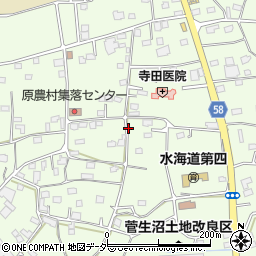 茨城県常総市菅生町周辺の地図