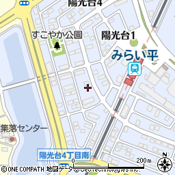 茨城県つくばみらい市陽光台4丁目6周辺の地図