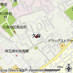 埼玉県上尾市久保周辺の地図