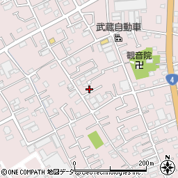 埼玉県春日部市小渕1169-2周辺の地図