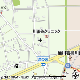 埼玉県桶川市川田谷3558周辺の地図