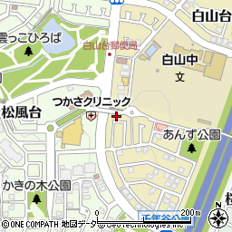 埼玉県東松山市白山台22-8周辺の地図