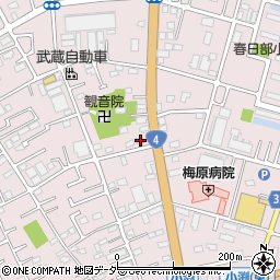 埼玉県春日部市小渕1636周辺の地図