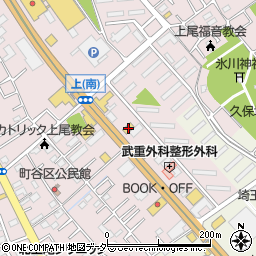 山岡家上尾店周辺の地図