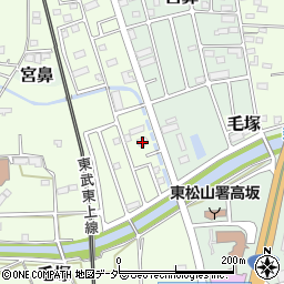 埼玉県東松山市毛塚787-5周辺の地図