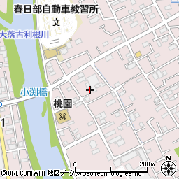 埼玉県春日部市小渕1251-7周辺の地図