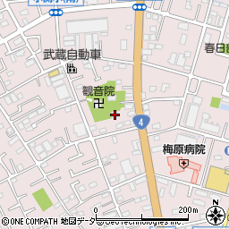 埼玉県春日部市小渕1638周辺の地図