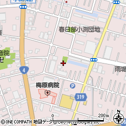埼玉県春日部市小渕周辺の地図