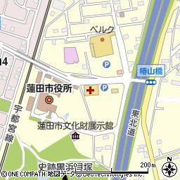 ウエルシア薬局　蓮田黒浜店周辺の地図