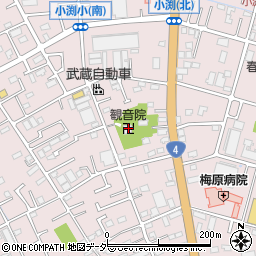 埼玉県春日部市小渕1634周辺の地図