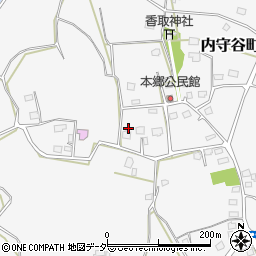 茨城県常総市内守谷町3353周辺の地図