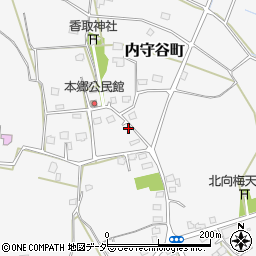 茨城県常総市内守谷町3366周辺の地図