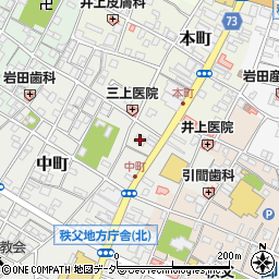 埼玉信用組合秩父支店周辺の地図