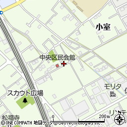 埼玉県北足立郡伊奈町小室周辺の地図