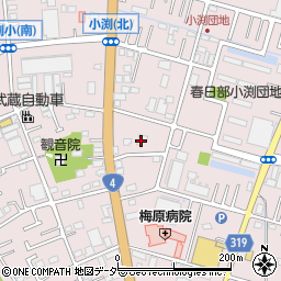 埼玉県春日部市小渕504周辺の地図