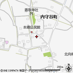 茨城県常総市内守谷町3365周辺の地図