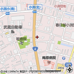 埼玉県春日部市小渕507周辺の地図
