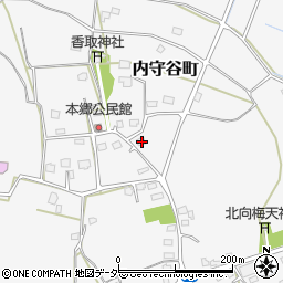 茨城県常総市内守谷町3436周辺の地図