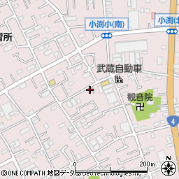 埼玉県春日部市小渕1186-5周辺の地図
