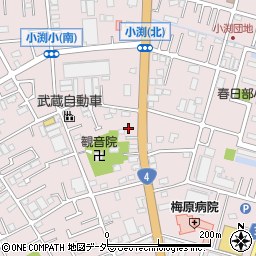 埼玉県春日部市小渕1622周辺の地図