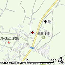 茨城県稲敷郡阿見町小池556周辺の地図