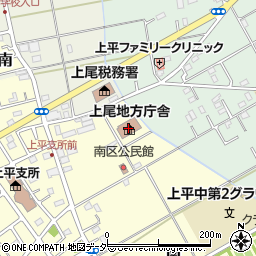 埼玉県上尾地方庁舎周辺の地図