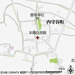 茨城県常総市内守谷町3349周辺の地図