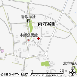 茨城県常総市内守谷町3438周辺の地図