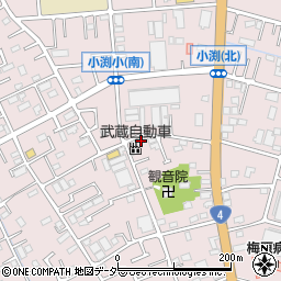埼玉県春日部市小渕1156-9周辺の地図