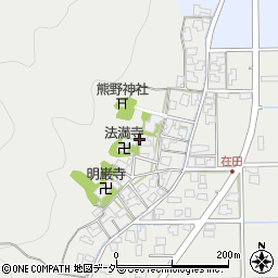 福井県福井市在田町周辺の地図