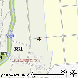 福井県大野市友江周辺の地図