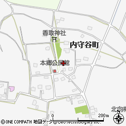 茨城県常総市内守谷町3439周辺の地図