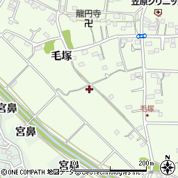 埼玉県東松山市毛塚134周辺の地図