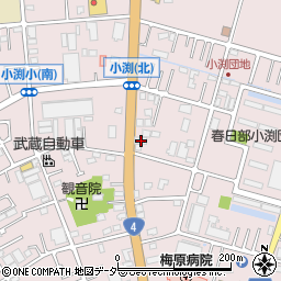 埼玉県春日部市小渕509-1周辺の地図