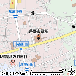 茅野市役所周辺の地図