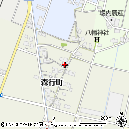 福井県福井市森行町周辺の地図