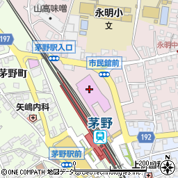 茅野市民館　コンサートホール周辺の地図