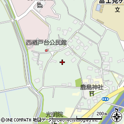 茨城県つくばみらい市西楢戸周辺の地図
