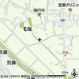 埼玉県東松山市毛塚888-4周辺の地図