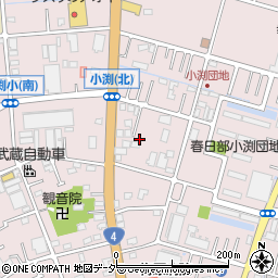 埼玉県春日部市小渕1289-3周辺の地図