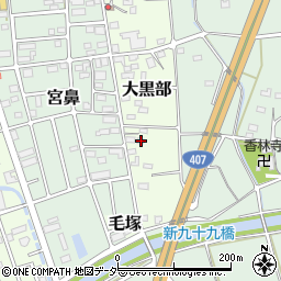 埼玉県東松山市大黒部75周辺の地図