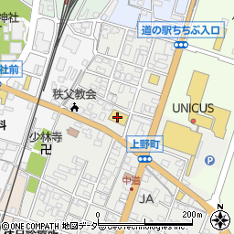 ブックオフ秩父上野町店周辺の地図
